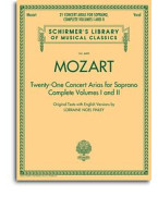 W.A. Mozart: 21 Concert Arias For Soprano - Complete Volumes 1 & 2 (noty, zpěv, soprán)