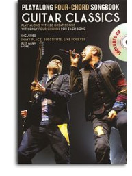 Playalong Four-Chord Songbook: Guitar Classics (akordy, texty, kytara) (+audio)