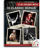 Play Drums With 18 Classic Songs (noty, bicí) (+audio)