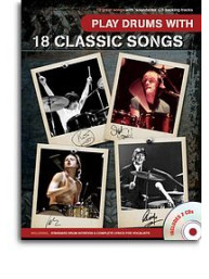 Play Drums With 18 Classic Songs (noty, bicí) (+audio)