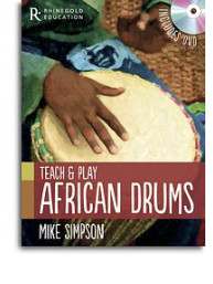 Mike Simpson: Teach And Play African Drums (noty, perkuse) (+DVD)
