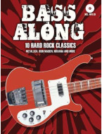 Bass Along – 10 Hard Rock Classics (noty, tabulatury na baskytaru) (+audio)