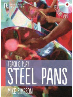 Mike Simpson: Teach And Play Steel Pans (noty, ocelové bubny) (+DVD)