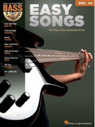 Bass Play-Along 34: Easy Songs (noty, tabulatury na baskytaru) (+audio)