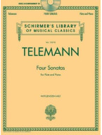 G.P. Telemann: Four Sonatas For Flute And Piano (noty, příčná flétna, klavír) (+audio)