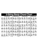 William Bay: Left-Handed Banjo Chord Chart (akordy pro levoruké banjo)