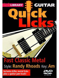 Lick Library: Quick Licks - Randy Rhoads Fast Classic Metal (video škola hry na kytaru)