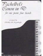 Johann Pachelbel: Canon In D (noty na čtyřruční klavír)