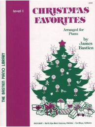 Bastien Piano Library: Christmas Favourites Level 1 (noty na klavír, zpěv, akordy na kytaru)