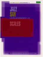 ABRSM Jazz: Saxophone Scales Levels/Grades 1-5 (noty na saxofon)