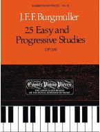 Friedrich Burgmüller: 25 Easy And Progressive Studies For Piano Op.100 (ABRSM) (noty na sólo klavír)