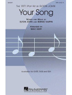 Elton John: Your Song (SATB) (noty pro sborový zpěv, klavír) - SADA 5 ks