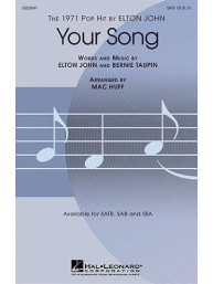Elton John: Your Song (SATB) (noty pro sborový zpěv, klavír) - SADA 5 ks