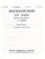 J.S. Bach/C. Gounod: Ave Maria In E Flat Major (noty pro zpěv, klavír)