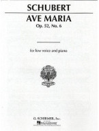 Franz Schubert: Ave Maria (Low Voice) (noty pro hluboký hlas, klavír)