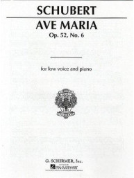 Franz Schubert: Ave Maria (Low Voice) (noty pro hluboký hlas, klavír)