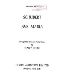 Franz Schubert: Ave Maria (SSA) (noty pro sborový zpěv, klavír) - SADA 5 ks