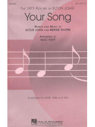 Elton John: Your Song (SSA) (noty pro sborový zpěv, klavír) - SADA 5 ks