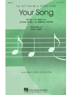 Elton John: Your Song (SAB) (noty pro sborový zpěv, klavír) - SADA 5 ks