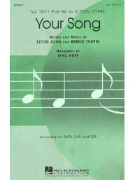 Elton John: Your Song (SAB) (noty pro sborový zpěv, klavír) - SADA 5 ks