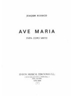 Joaquin Rodrigo: Ave Maria (SATB) (noty pro sborový zpěv)