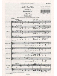 Gustav Holst: Ave Maria (SSAA) (noty pro sborový zpěv) - SADA 5 ks
