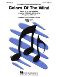 Alan Menken: Colors Of The Wind (SATB) (noty pro sborový zpěv, klavír) - SADA 5 ks