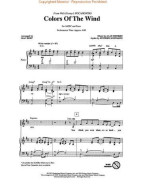 Alan Menken: Colors Of The Wind (SATB) (noty pro sborový zpěv, klavír) - SADA 5 ks