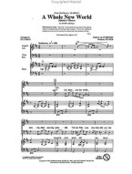 Alan Menken: A Whole New World (SATB) (noty pro sborový zpěv, klavír) - SADA 5 ks