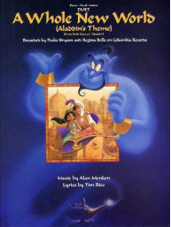Alan Menken/Tim Rice: A Whole New World (Vocal Duet) (noty na klavír, zpěv, akordy na kytaru)