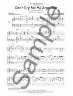 Andrew Lloyd Webber: Don't Cry For Me Argentina (Evita) - SATB (noty pro sborový zpěv, klavír) - SADA 5 ks