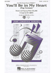 Phil Collins: You'll Be in My Heart (Pop Version) - SATB (noty pro sborový zpěv, klavír) - SADA 5 ks