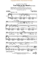 Phil Collins: You'll Be in My Heart (Pop Version) - SATB (noty pro sborový zpěv, klavír) - SADA 5 ks