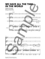 Louis Armstrong: We Have All The Time In The World (SAB/Piano) (noty pro sborový zpěv, klavír) - SADA 5 ks