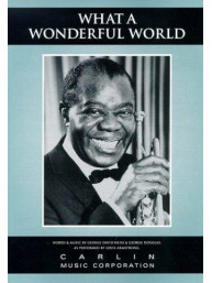 Louis Armstrong: What A Wonderful World (noty na klavír, zpěv, akordy na kytaru)