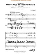 The Lion King: The Broadway Musical - Choral Medley (SAB) (noty pro sborový zpěv, klavír) - SADA 5 ks