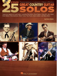 Dave Rubin: 25 Great Country Guitar Solos (noty, tabulatury na kytaru) (+audio)