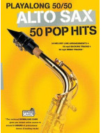 Playalong 50/50: Alto Sax - 50 Pop Hits (noty na altsaxofon) (+audio)