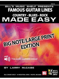 Famous Guitar Lines Made Easy - Big Note/Large Print Edition (noty, tabulatury na kytaru)