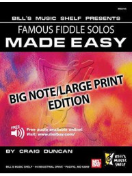 Famous Fiddle Solos Made Easy - Big Note/Large Print Edition (noty na housle)