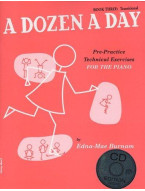 Edna Mae Burnam: A Dozen A Day: Book 3 - Transitional Edition (noty na klavír) (+audio)