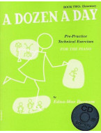 Edna Mae Burnam: A Dozen A Day: Book 2 - Elementary Edition (noty na klavír) (+audio)