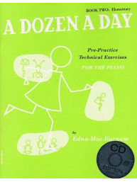 Edna Mae Burnam: A Dozen A Day: Book 2 - Elementary Edition (noty na klavír) (+audio)