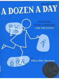 Edna Mae Burnam: A Dozen A Day: Book 1 - Primary Edition (noty na klavír) (+audio)