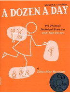 Edna Mae Burnam: A Dozen A Day: Book 4 - Lower-Higher (noty na klavír) (+audio)