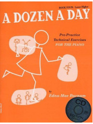 Edna Mae Burnam: A Dozen A Day: Book 4 - Lower-Higher (noty na klavír) (+audio)