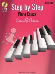 Edna Mae Burnam: Step By Step Piano Course - Book 1 (noty na klavír) (+audio)