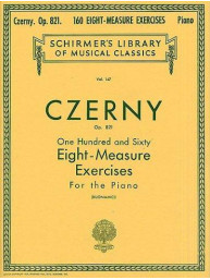 Carl Czerny: 160 osmitaktových cvičení - 160 Eight-Measure Exercises For Piano Op.821 (noty na klavír)