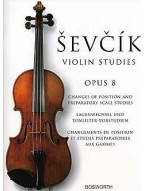 Otakar Ševčík Violin Studies: Changes Of Position And Preparatory Scale Studies Op.8 (noty na housle)