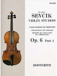 Otakar Ševčík: Violin Studies - Violin Method For Beginners Op.6 Part 4 (noty na housle)